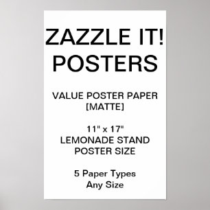 O costume personalizou 11"" poster do resíduo