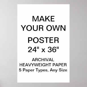 O costume personalizou 24"" o poster x36 de papel