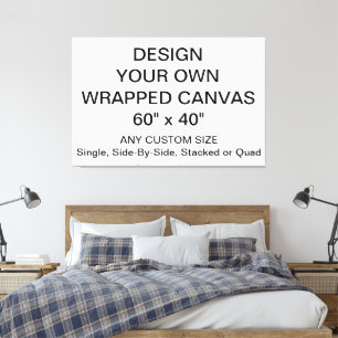 O costume personalizou 60" x 40" canvas