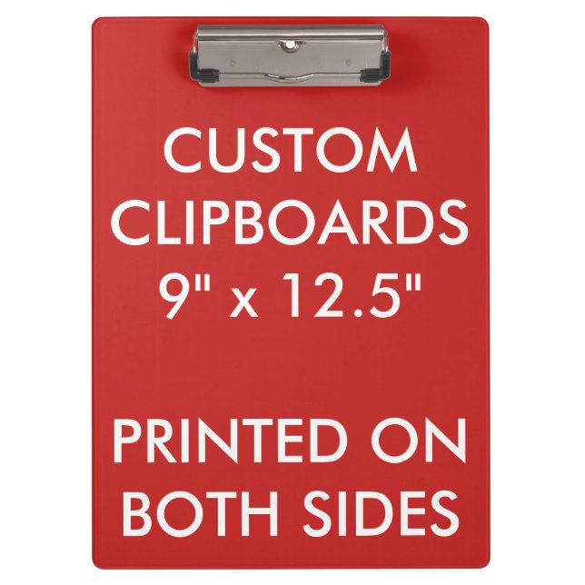 O costume personalizou o modelo vazio da prancheta (Frente)