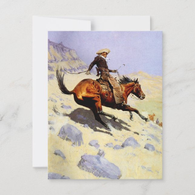 O Cowboy de Remington, Militares de Cavalaria Vint (Frente)