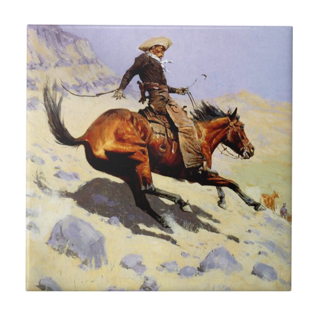 O Cowboy de Remington, Militares de Cavalaria Vint (Frente)