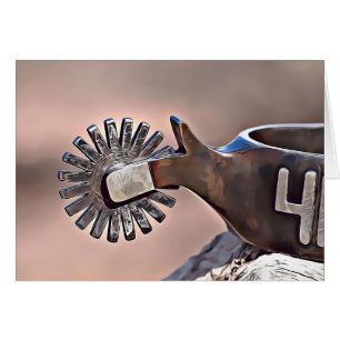 O Cowboy Tem Um Cartão De Estúmulo