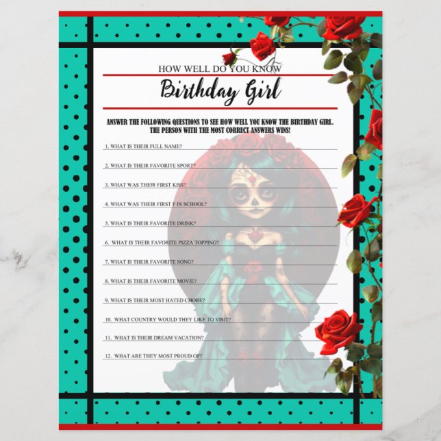 O crânio de açúcar do Teto e da Rosa vermelha é tã (Frente)