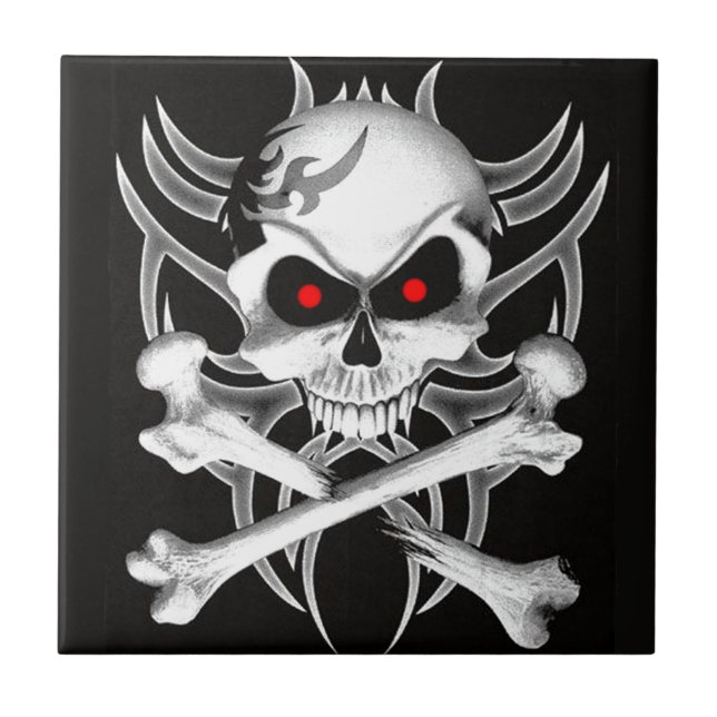 O crânio e os Crossbones da morte (Frente)