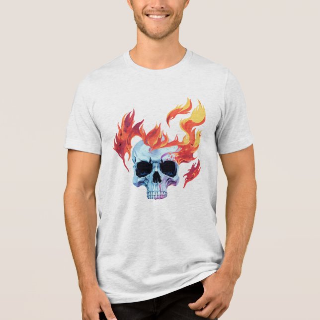 O crânio em chamas (Frente)