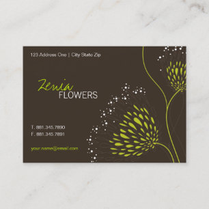 O crisântemo floresce o cartão de visita floral