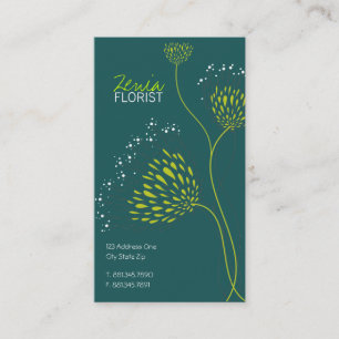 O crisântemo floresce o cartão de visita floral
