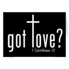 O cristão "obteve o amor?" Cartão dobrado
