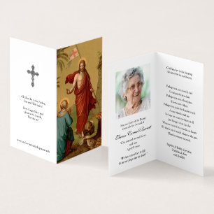 O cristo católico dos cartões da oração tem