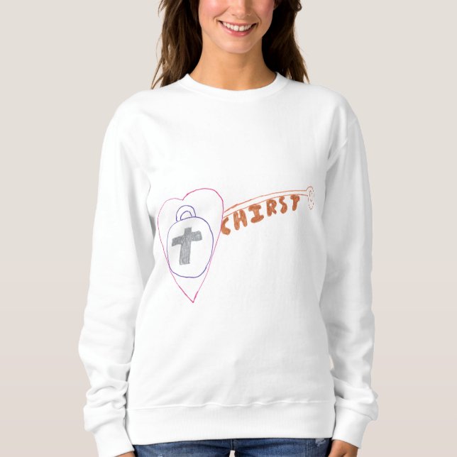 O cristo é a camiseta básica das mulheres (Frente)