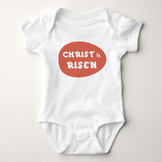 O cristo é aumentado, camisa vermelha do bebê do