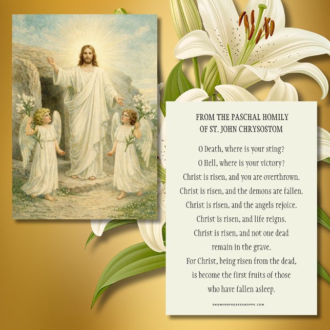 O Cristo Ressuscitou Oração Pascal Católica de Pás (Criador carregado)