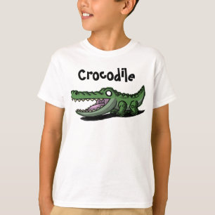 O crocodilo caçoa a camisa