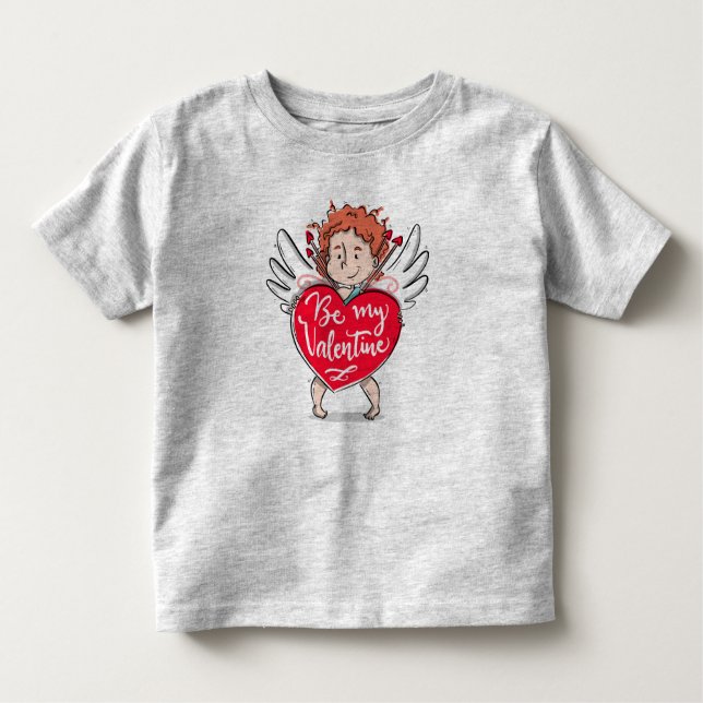 O Cupido bonito seja minha camisa dos namorados | (Frente)