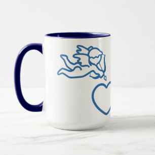 O Cupido golpeia a caneca feita sob encomenda -