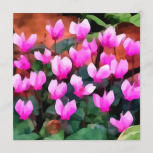 O Cyclamen floresce o convite