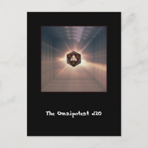 O d20 Onipotente - Cartão Postal