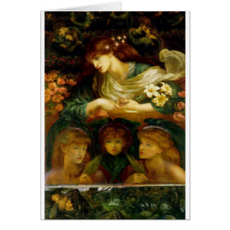 O Damozel abençoado - cartão