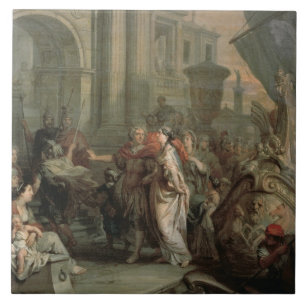 O desembarque de Cleopatra na parte posterioa do