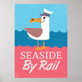 O desenho do poster de viagens do estilo de colhei