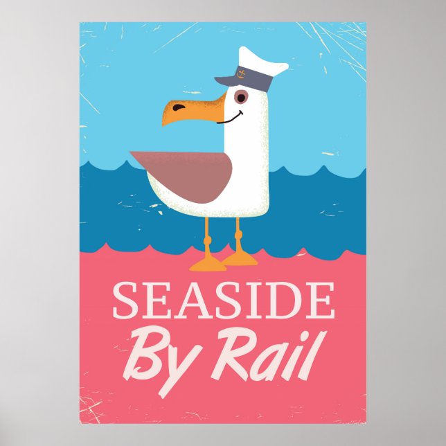 O desenho do poster de viagens do estilo de colhei (Frente)