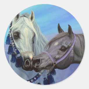 O deserto Jewels etiquetas árabes dos cavalos