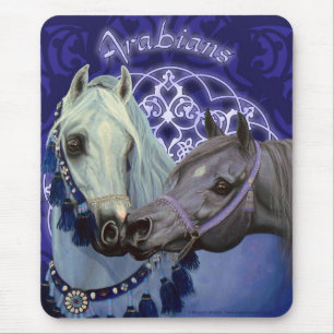 O deserto Jewels o mousepad árabe dos cavalos