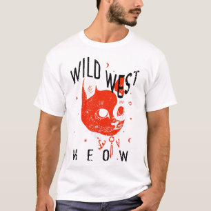 O design da camiseta é Meow