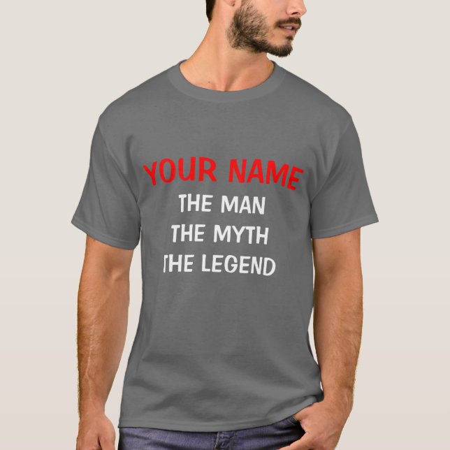 O design das camisetas | da legenda do mito do (Frente)