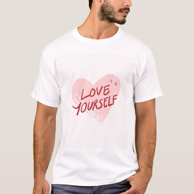 O design de camiseta do amor a si mesmo (Frente)