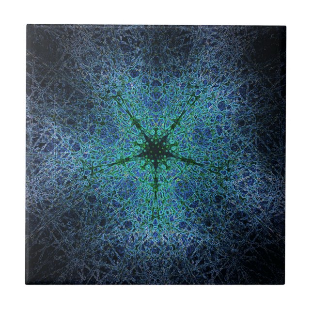 O design mágico do azulejo cerâmico de galáxias (Frente)