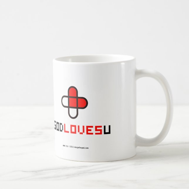 O deus ama-o caneca de café (Direita)