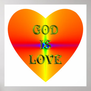 O "deus é poster do amor"
