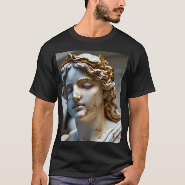 O Deus grego da luz e da camiseta musical (Frente)