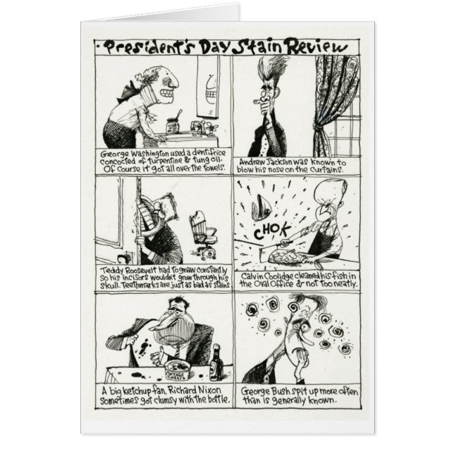 O Dia Cartão dos presidentes (Frente)