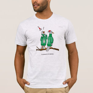ò Dia da camisa do Natal (2 pombas) da tartaruga