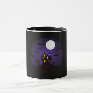 O Dia das Bruxas - caneca do castelo de Dracula