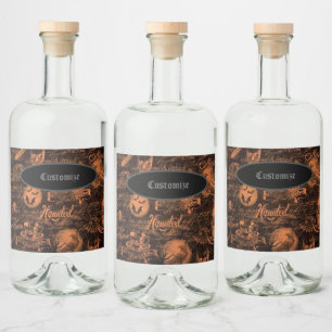 O Dia das Bruxas preto & laranja assombrado