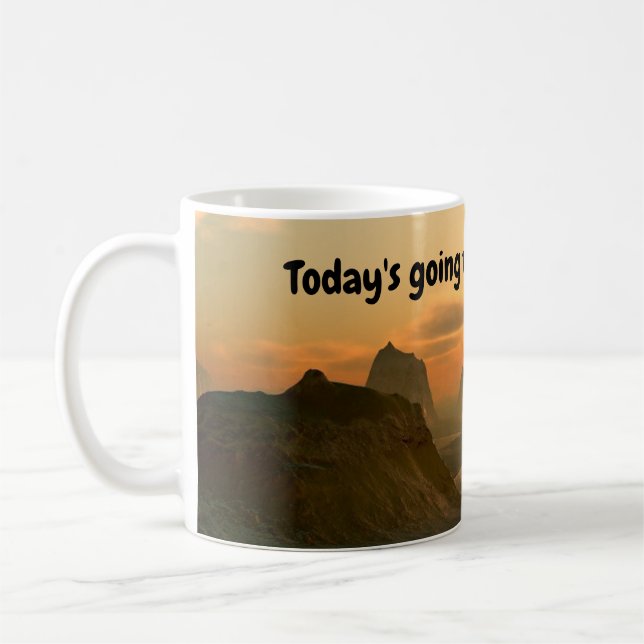O dia de hoje vai ser ÓTIMO! Caneca de Café (Esquerda)