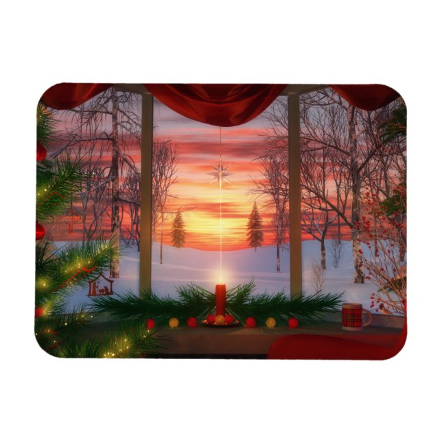 O dia de Natal do Céu é um ímã flexível (Horizontal)