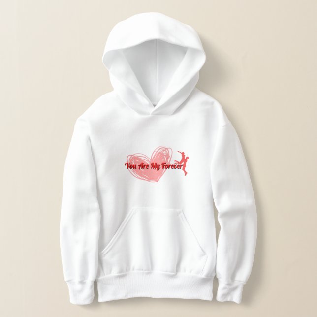 O Dia de os namorados Romático Hoodie "Você É Meu  (Postura )
