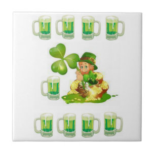 O dia de St Patrick do azulejo