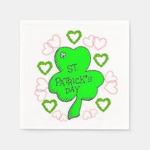 O dia de St Patrick dos guardanapo de papel