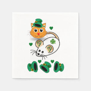 O dia de St Patrick dos guardanapo de papel
