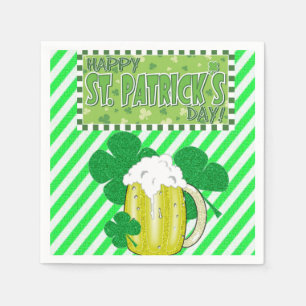 O dia de St Patrick dos guardanapo de papel