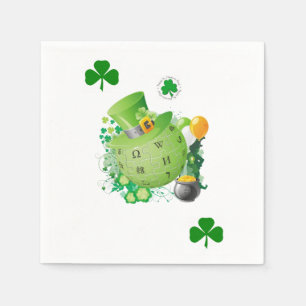 O dia de St Patrick dos guardanapo de papel