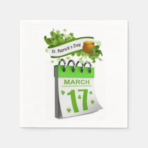 O dia de St Patrick dos guardanapo de papel