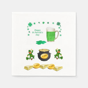 O dia de St Patrick dos guardanapo de papel