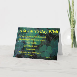O dia do rissol feliz do St. - trevo (1) - cartão